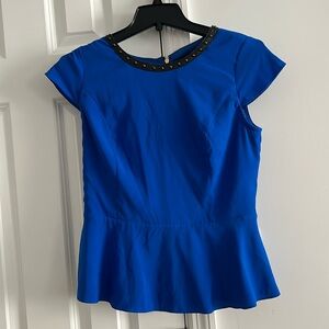 Express Blue Studded Top
